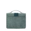 GREEN SUEDE SHOULDER BAG