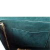 GREEN SUEDE SHOULDER BAG