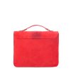 RED SUEDE SHOULDER BAG