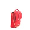 RED SUEDE SHOULDER BAG