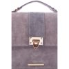 GREY SUEDE SHOULDER BAG