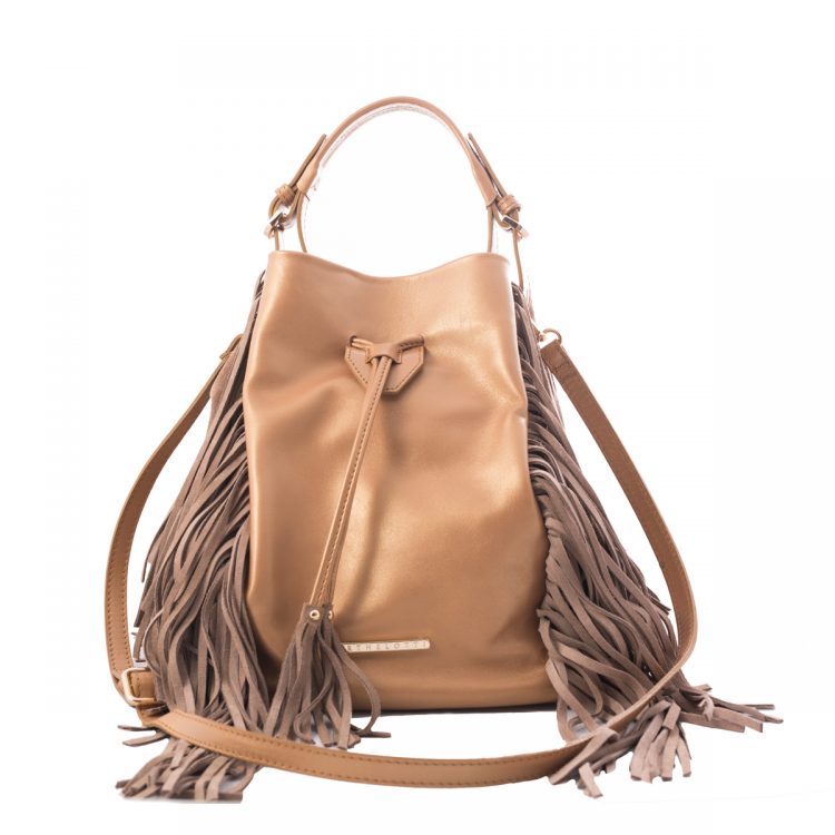 handmade rose gold leather bag women