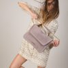 victoria-women-had bag-light grey leather-suede leather