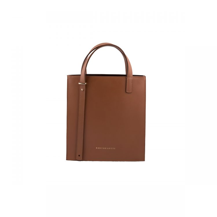kierra tote leather bag-berthelotti-tan leather-