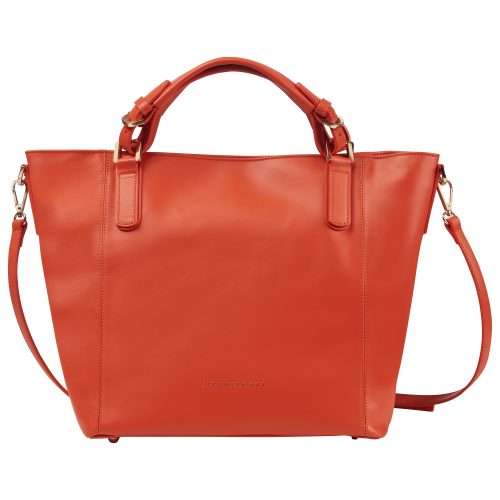 Berthelotti Black Noreen Orange bag woman style fashion leather