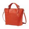 Berthelotti Black Noreen Orange bag woman style fashion leather