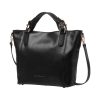 Berthelotti Black Noreen tote bag woman style fashion leather