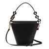 Berthelotti black large Margot Bucket bag woman style fashion mini leather