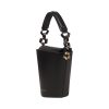 Berthelotti woman fashion tophandle Margot leather black bucket bag