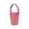 Berthelotti woman fashion tophandle Margot leather pink bucket bag
