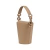 Berthelotti woman fashion tophandle Margot leather pale olive bucket bag