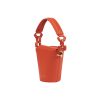 Berthelotti orange small Margot Bucket bag woman style fashion mini leather