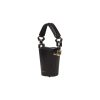 Berthelotti woman fashion tophandle Margot leather black bucket bag