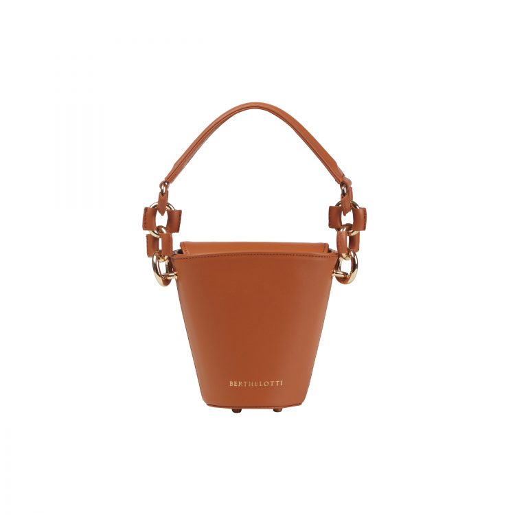 Berthelotti tan small Margot Bucket bag woman style fashion mini leather