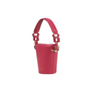 Berthelotti fuchsia small Margot Bucket bag woman style fashion mini leather