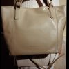 Berthelotti Pale olive Noreen tote bag woman style fashion leather