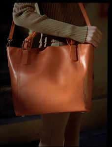Berthelotti Black Noreen Orange bag woman style fashion leather