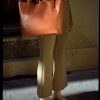 Berthelotti Black Noreen Orange bag woman style fashion leather