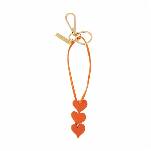 BERTHELOTTI LEATHER KEY CHAIN HEART