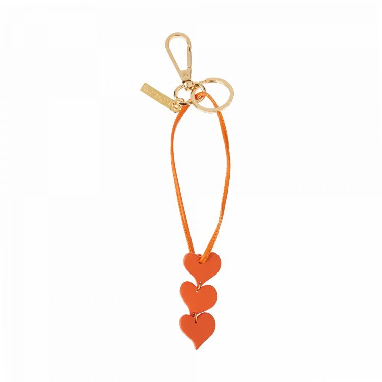 BERTHELOTTI LEATHER KEY CHAIN HEART