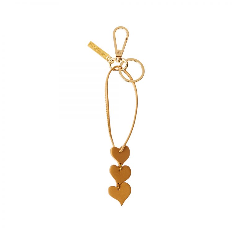 BERTHELOTTI LEATHER KEY CHAIN HEART