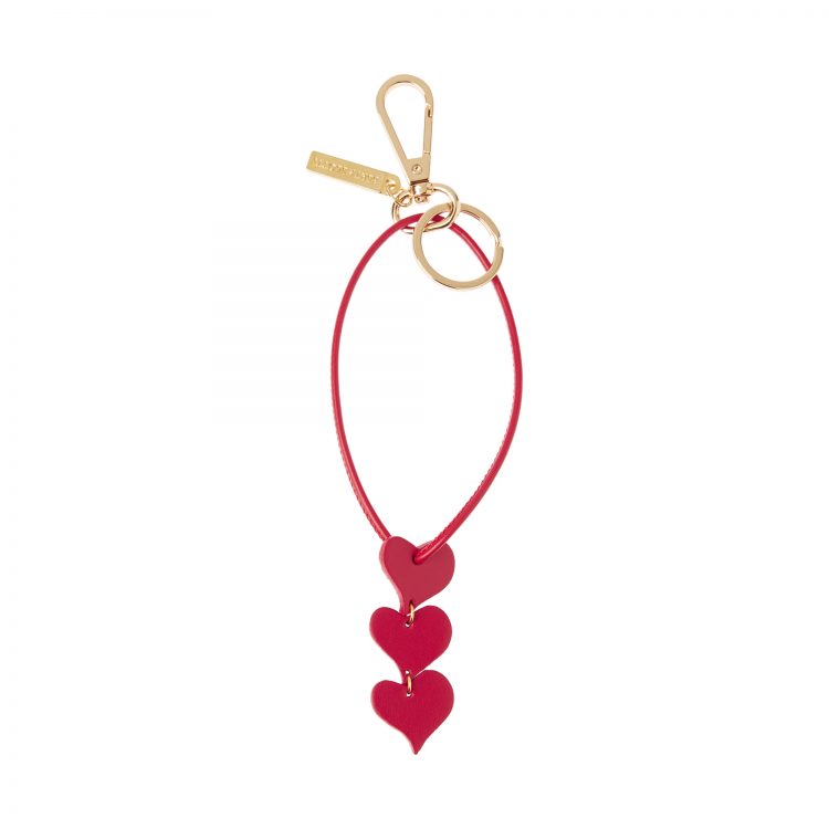 BERTHELOTTI LEATHER KEY CHAIN HEART