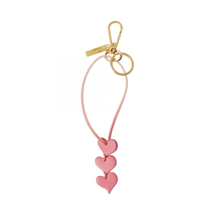 BERTHELOTTI LEATHER KEY CHAIN HEART